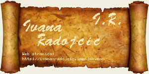 Ivana Radojčić vizit kartica